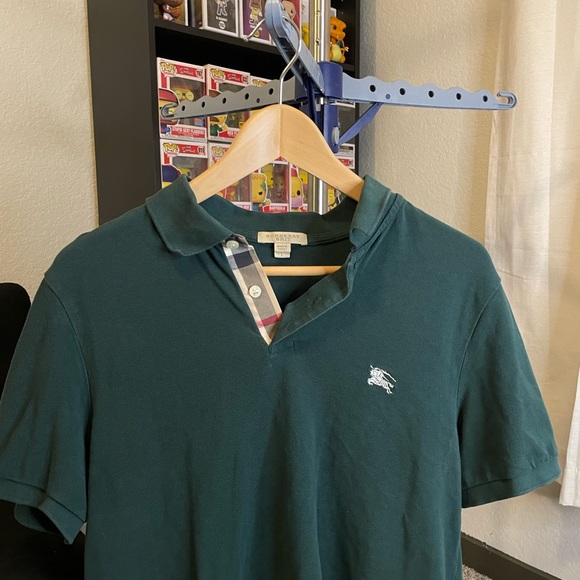 Burberry Top 100% Cotton Short Sleeves Polo Size medium - Picture 1 of 9